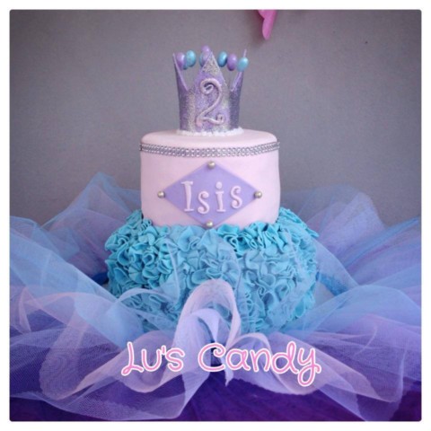Tutu Purple Birthday Cake